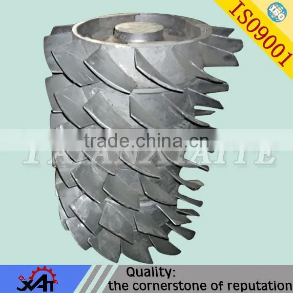 Finely processed,high abrasion impeller,alloy steel,lost wax casting,CNC machining,mining machine parts,OEM service.