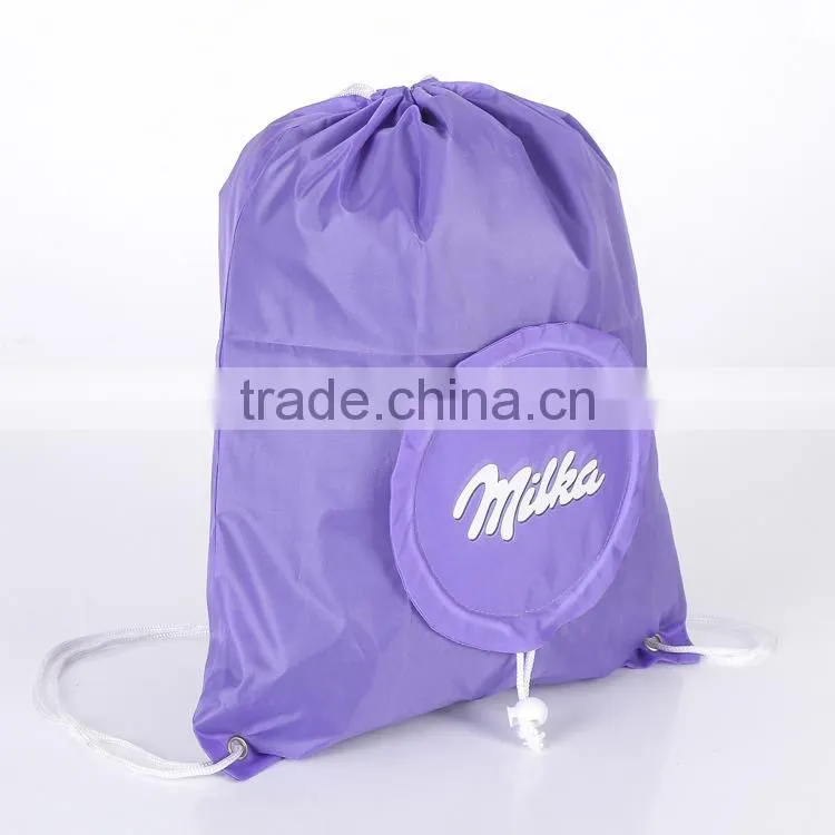 Round Shape Foldable Gym Sack Drawstring Bag(TM-CDR-233)