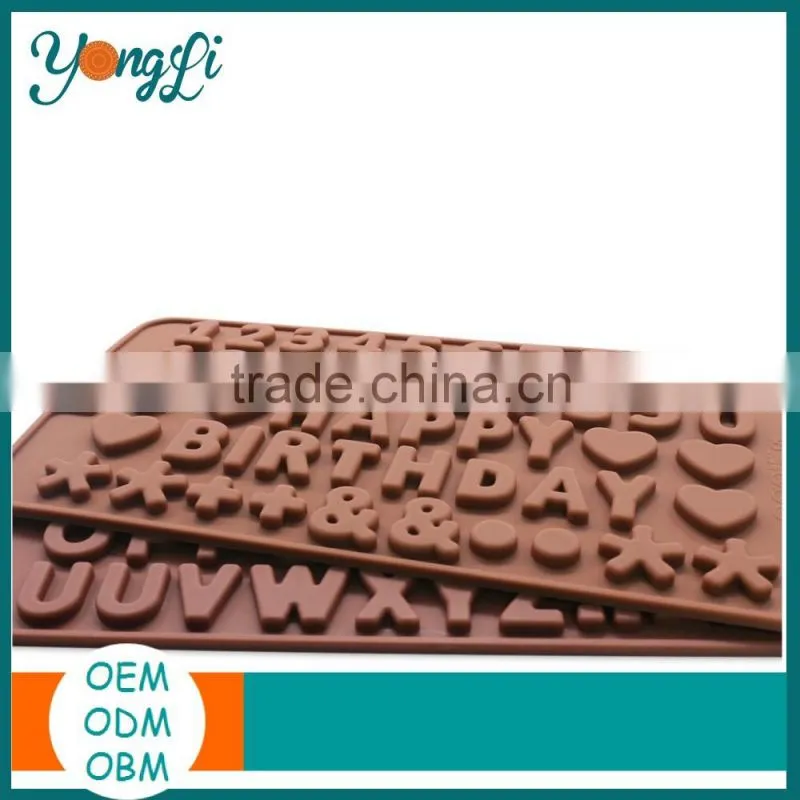 China Factory Wholesale Hear Shape DIY Silicone 3D Chocolate Mold