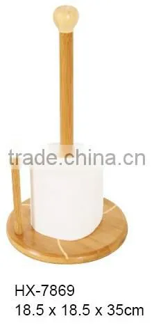 simple bamboo tissue holder