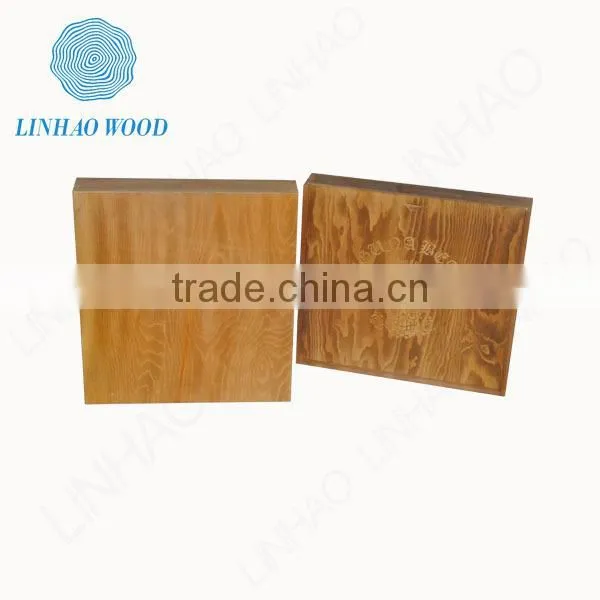 Recycle unfinished pine wooden gift boxes for wine bottles in china