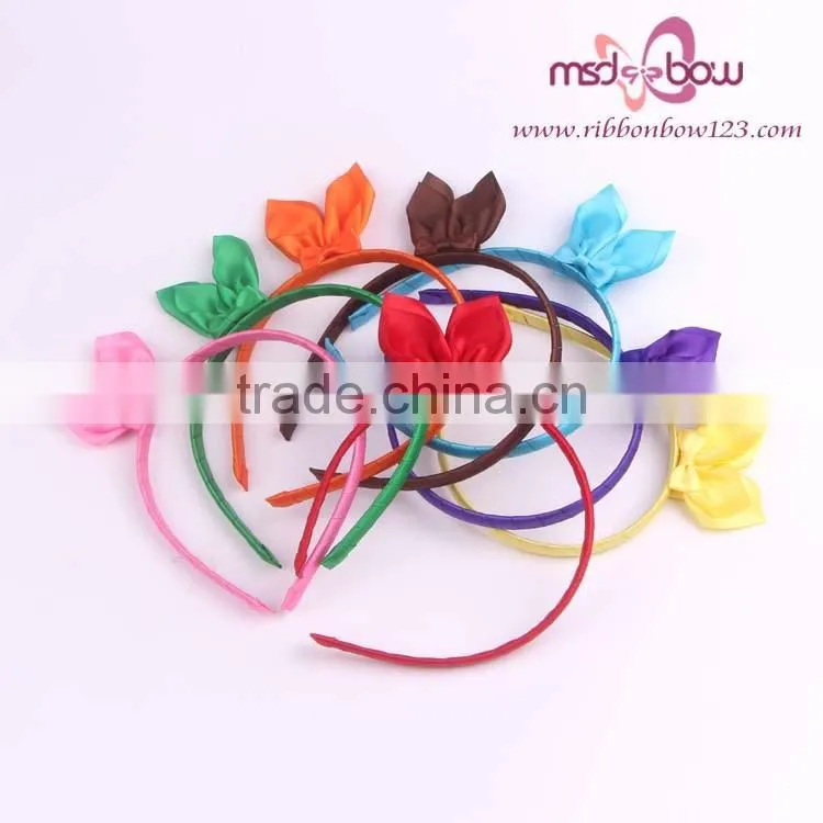 red satin cute ribbon bows for hair