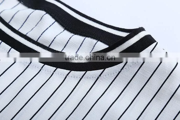 Stripe fitted ladies suit design dress women wear