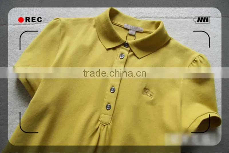 Ladies Fashion Jersey Polo Dress shirt 201309