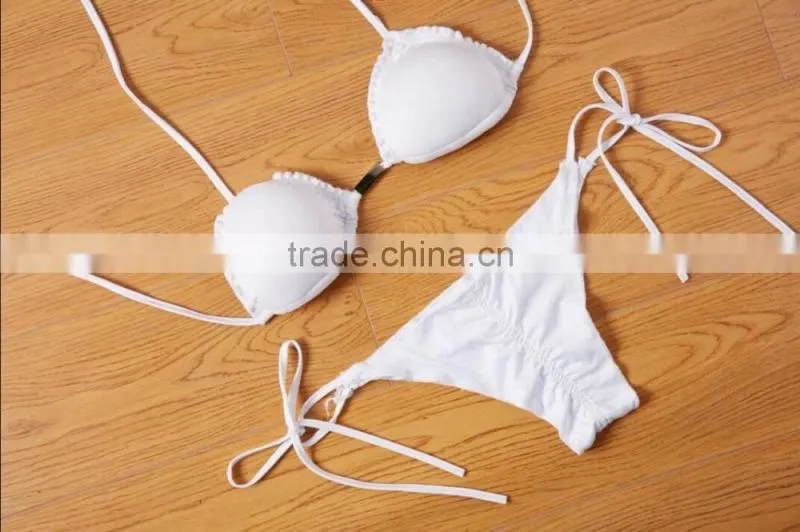 Wholesale red scalloped sexy bikini