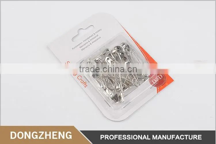 Chinese factory wholesale different size 36 piece fancy silver safety pins