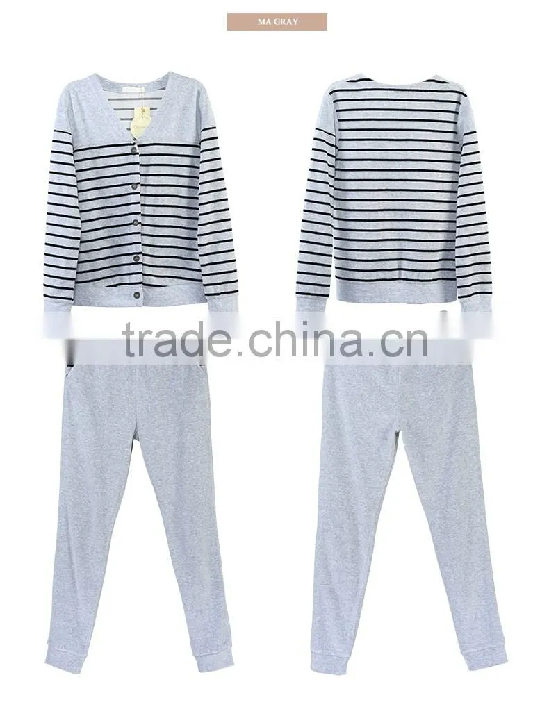 Logo printed dissimilarity Qianxiu cozy winter cotton lady sleepwear