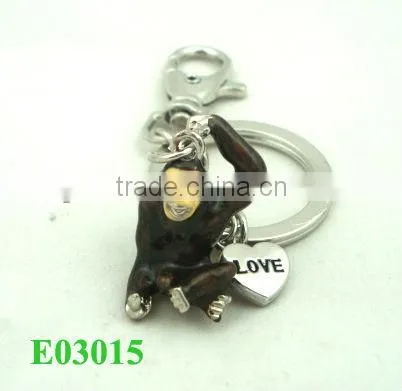 2013 Rhodium plating alphabet key chains R