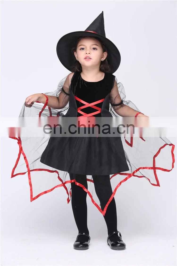 kid halloween witch fancy party costume
