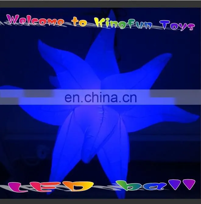 Celing inflatable clube star with LED