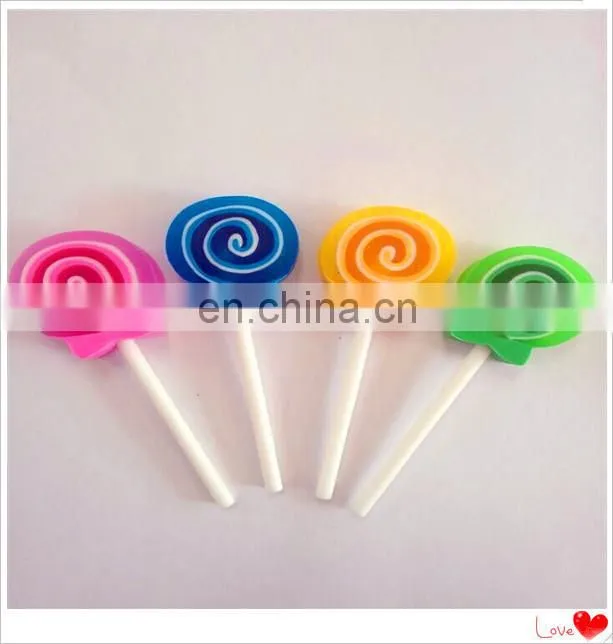 cute fancy promotional gift lollipop eraser