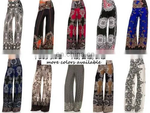 designer clothing bulk buy ladies pant palazzo boho hippie baggy pants