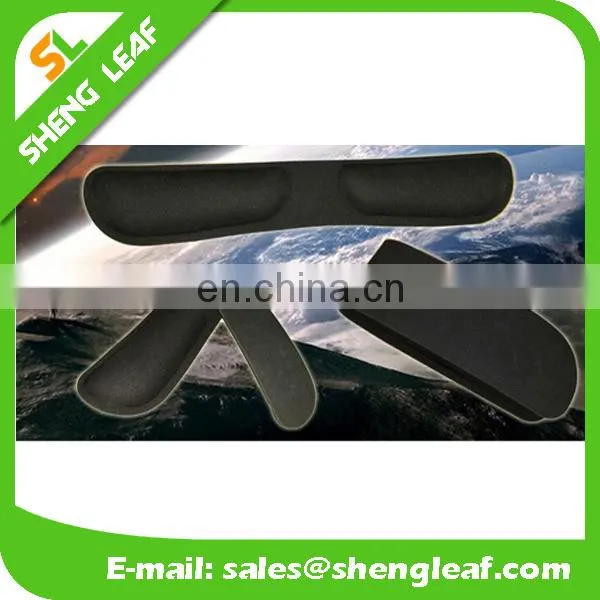 black with foam PVC mouse pad length about 46cm