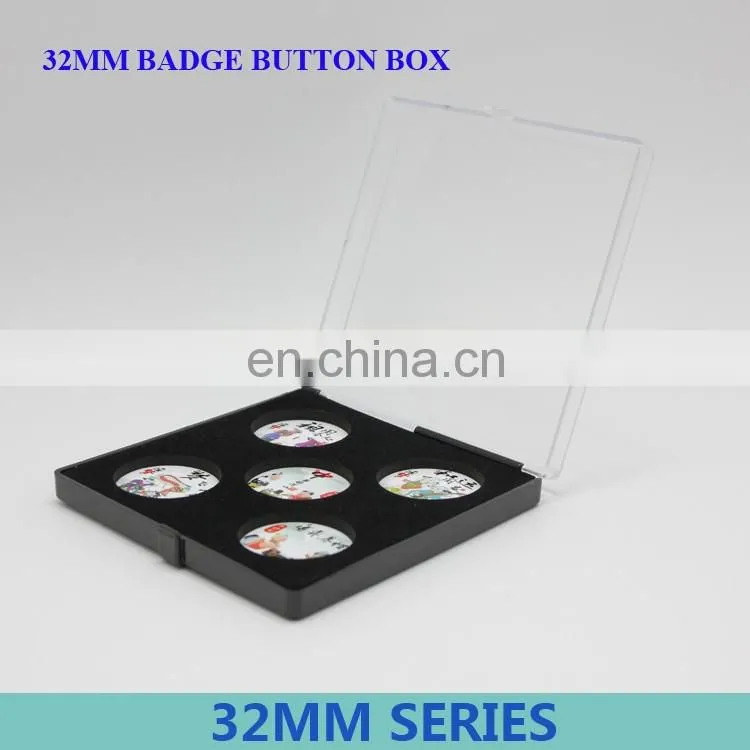 32mmSeries plastic empty gift packing boxes Badge gift box