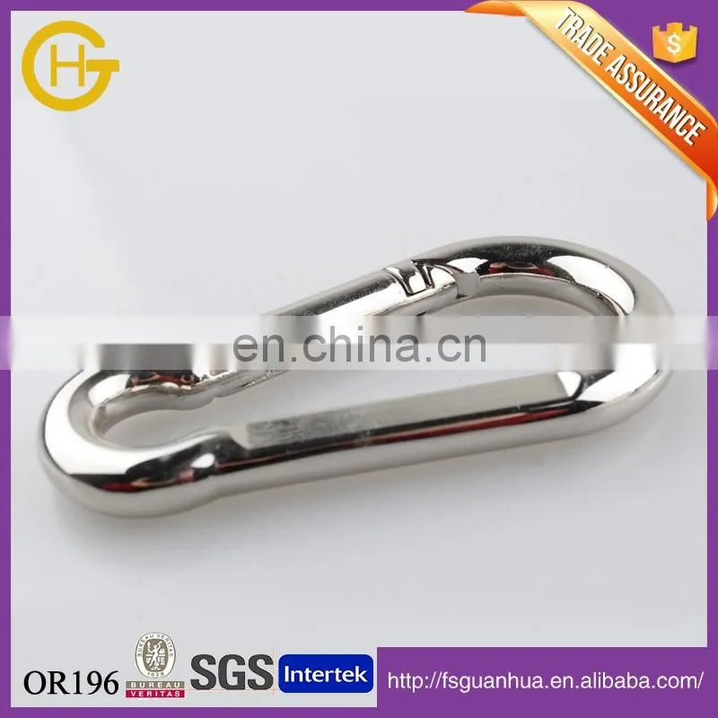 Fancy design polished nickle spring die-casting hook