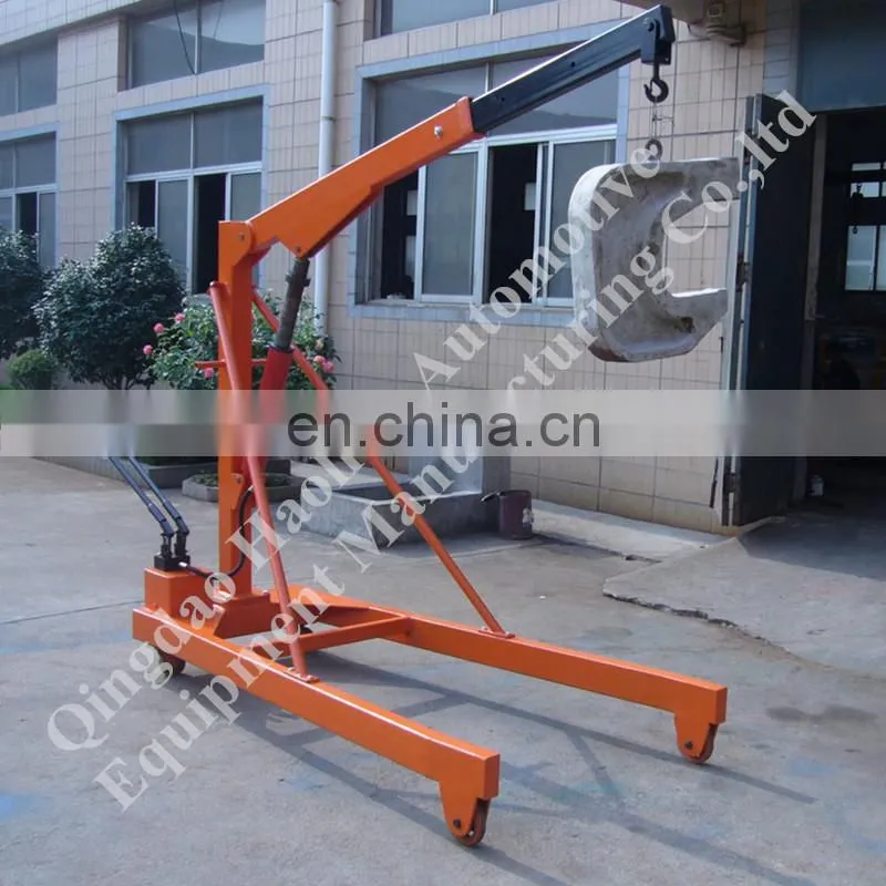 Heavy Duty Manual Hydraulic Mobile floor Crane 1Ton 2Ton 3Ton