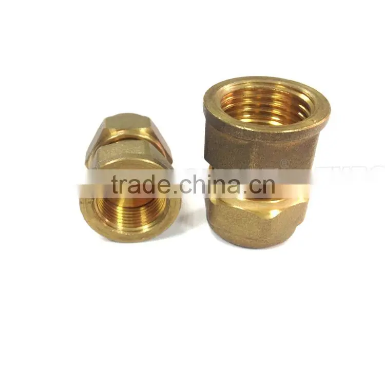 Lead free BSP NPT 110 series brass union male female equal screw fitting for water pex pipes
