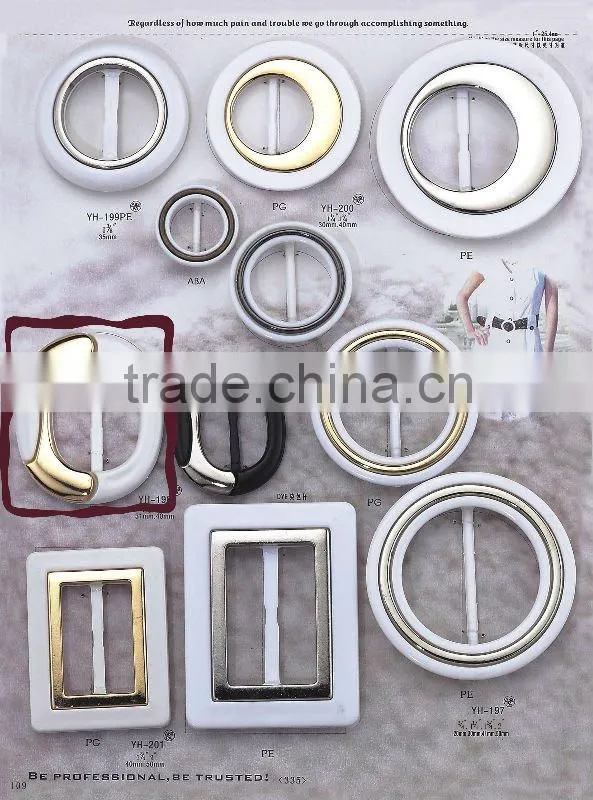 30mm fashion round plastic combined buckles