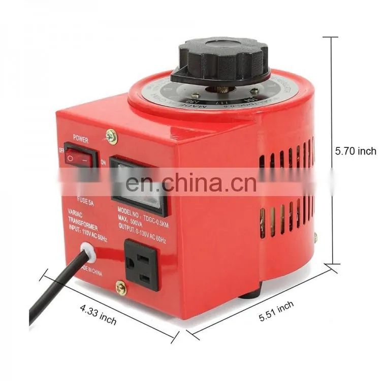 500W 2Amp 110V Variac Auto Transformer AC Variable Voltage Regulator