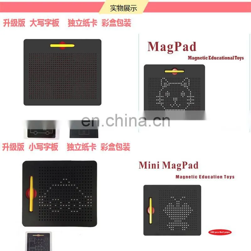 Plastic mini magpad magnetic writing board educational toys for kids