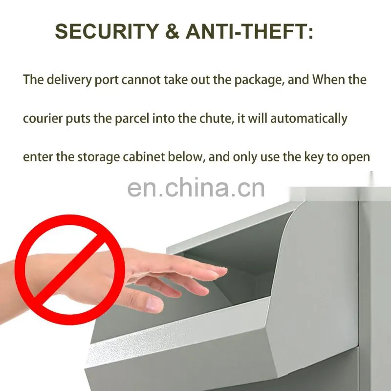 Product Factory Large Metal Apartment Waterproof Free Standing standing Box with security lock Door Drop Box