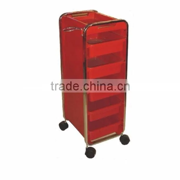 Beiqi 2016 Wholesale Beauty Salon Equipment Hair Color Cream Stool, Manicure Pedicure Trolley Rolling Cart, Salon Trolley