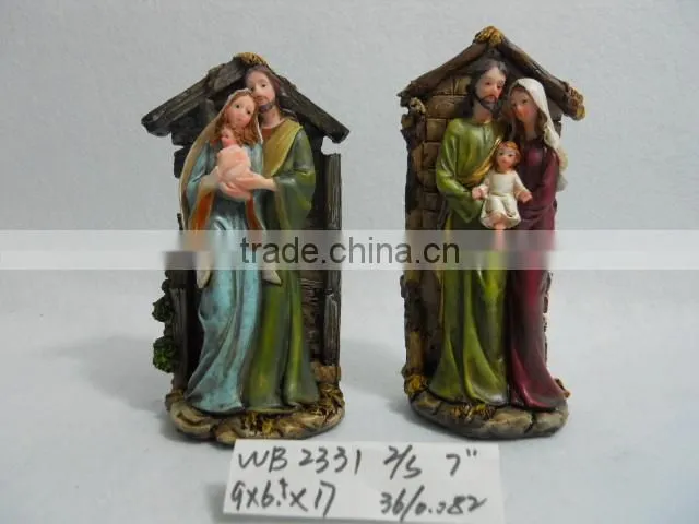 Polyresin religious nativity set religious item home decoration desktop decoration