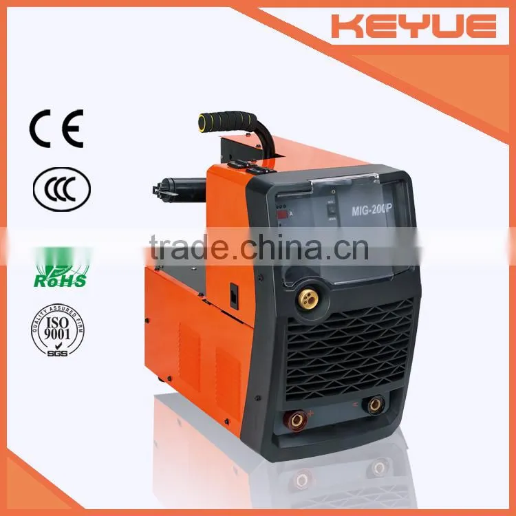 IGBT DC Inverter single phase high frequency portable and compact 3 in 1 CO2 gas tig/ SMAW /mig/mag pulse welder MIG-200P