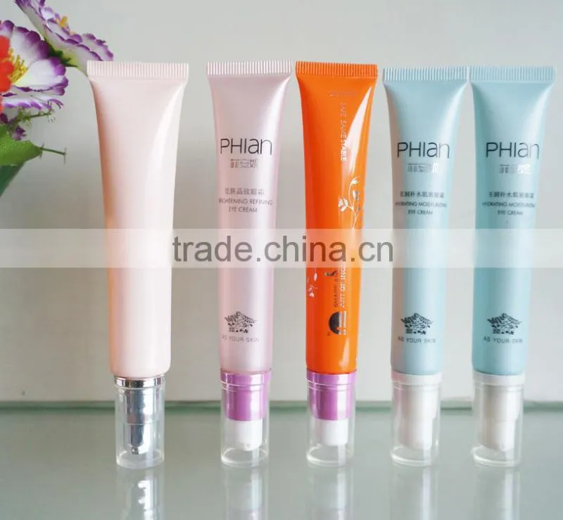 Cosmetic tubes with airless pump cap,cosmetic pump tube