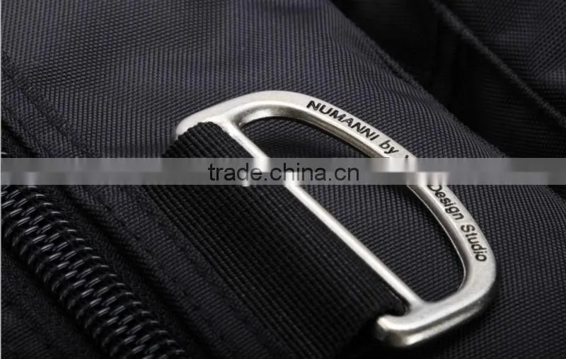 Waterproof Mens Shoulder Bag Patchwork Fabric