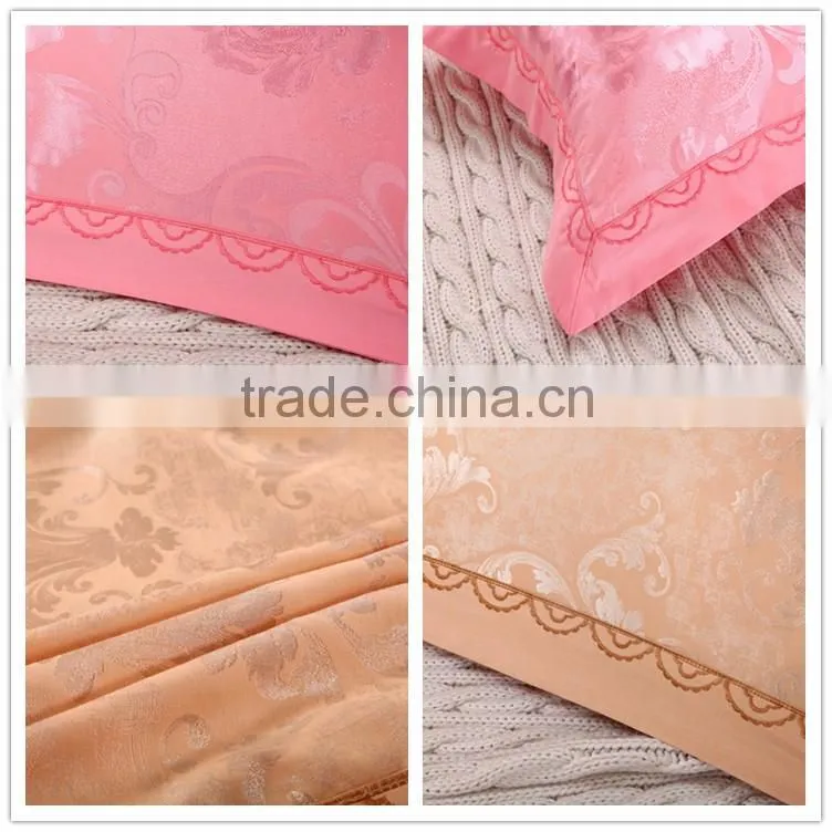 2016 new fashion design jacquard hotel pillowcase