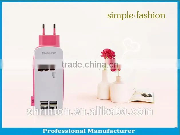 Portable High Speed 4.2 A EU UK USA AU Usb Travel Charger