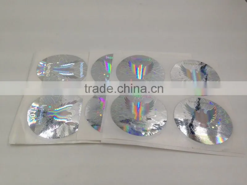 2016 hot sale hologram sticker labels for car windows
