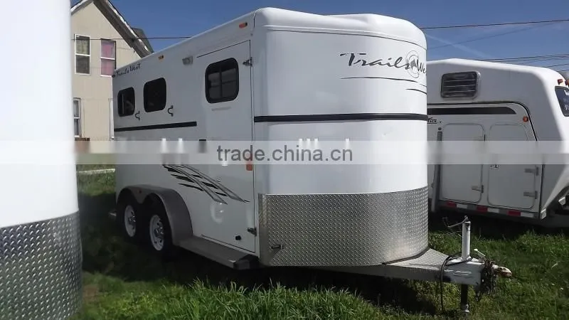 Use Hot sale horse float trailer deluxe model (2 horse trailer )