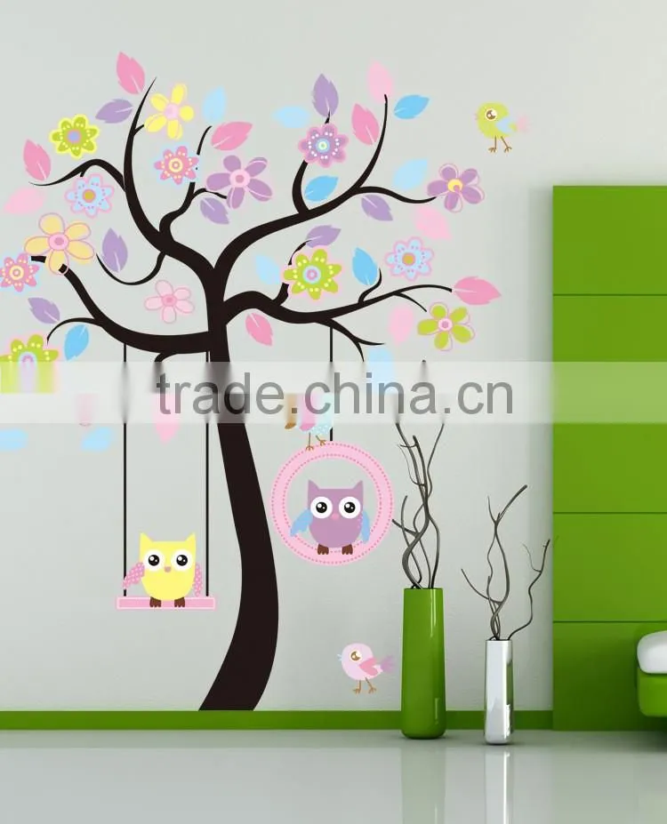 Huge Jungle Animals Removable Vinyl Decal Tree Wall Sticker Baby Nursery Decor