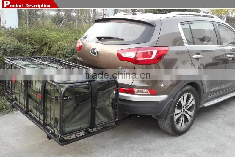 factory direct sales auto accessories hitch mounted atv carrier with car storage bag
