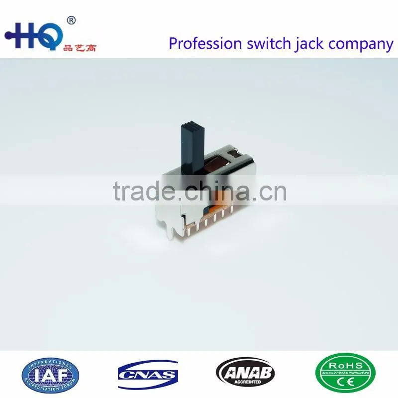 competitive price vertical slide switches, 4 position slide switches, SS-24D03