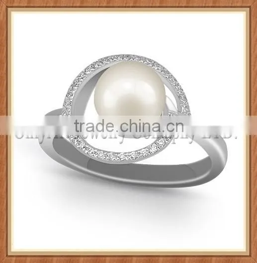 Black pearl rings 925 stereling sliver jewelry rings for women wedding rings