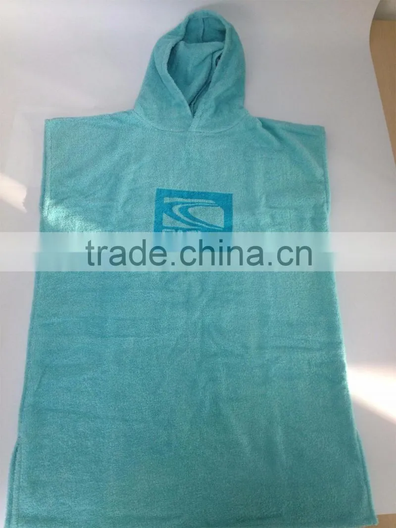 poncho hooded beach towel for adult