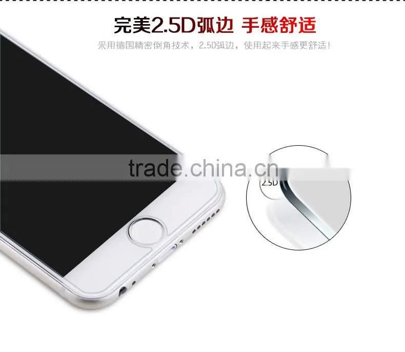 Remax Transparent Anti Scratch 0.28mm Tempered Glass for iPhone 6 with Metal Packege Case 9H 2.5D Clear Screen Protector TB-0058