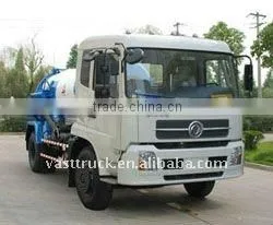 Dongfeng vacuum sewage suction truck 170HP 3-15cbm factory driectly sale