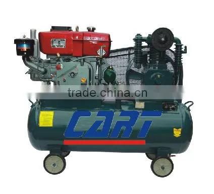 Mini diesel air compressor portable piston type 900L 12.5bar