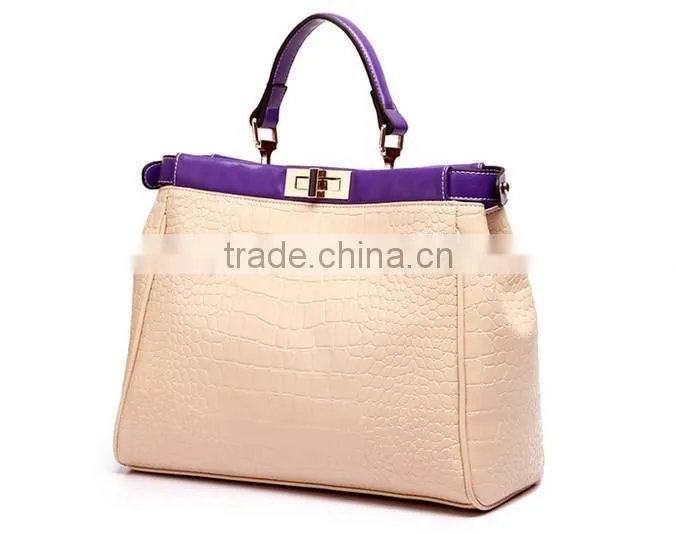 New Arrival High Quality Woman Leather Handbag, Lady Leather Briefcase