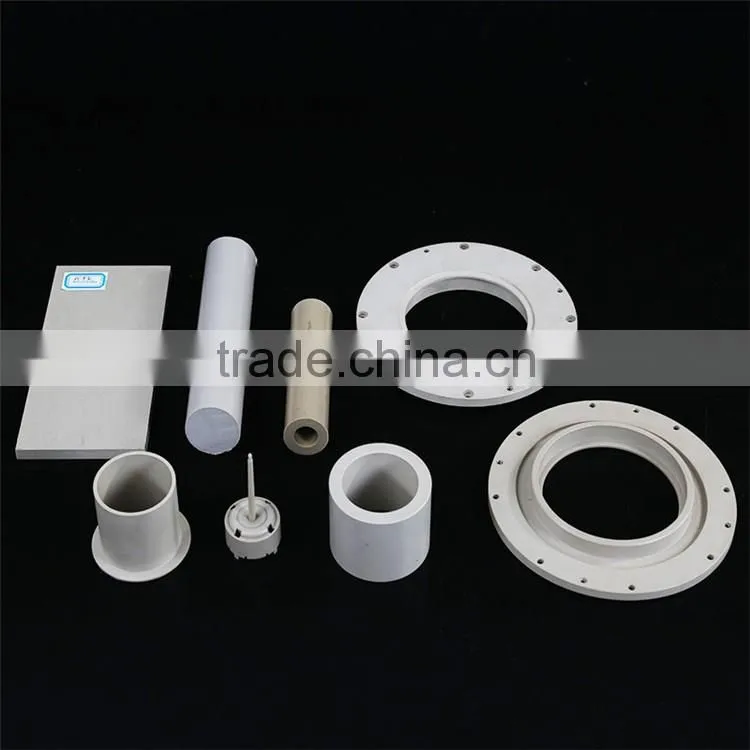 Engineering plastic custom high precision PEEK1000 sleeve cnc machinied plastic peek bushing