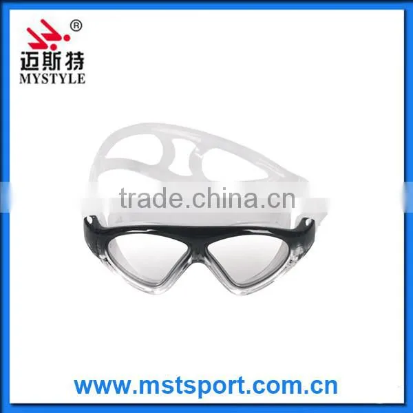 2016 New fashion large swimming mask goggles with comfortable gasket factory in China