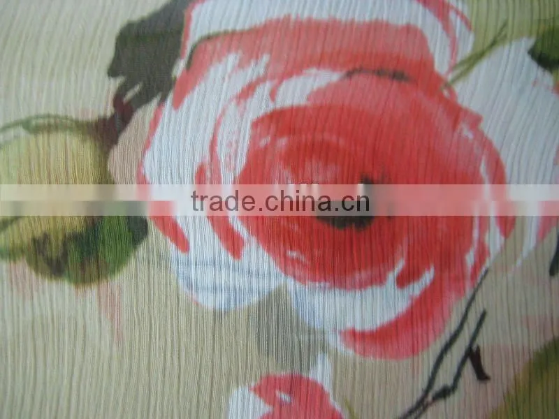 poly multi color chiffon fabric