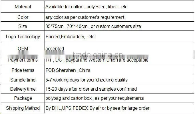 High quality professional cotton bath towel