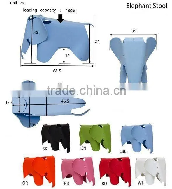 High quality wholesale PP plastic Kinderegarten Kids Chair/ Replica EMES Elephant Chair