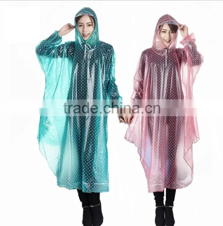 cheap PVC raincoat wholesale & house hold PVC raincoat