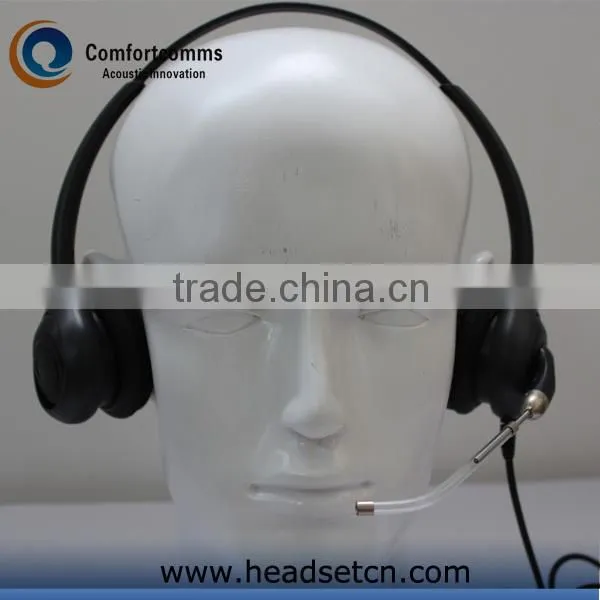 VOIP Computer Headsets with PLT Compatible Quick Disconnect/QD